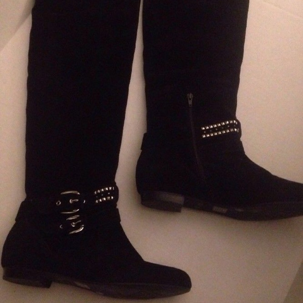 BCBGeneration CRISTINA Black OTK Boot Buckle 10B
